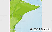 Physical Map of Rawson