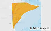 Political Map of Rawson, single color outside