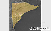 Satellite Map of Rawson, darken, desaturated