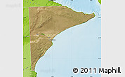 Satellite Map of Rawson, physical outside