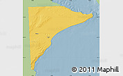 Savanna Style Map of Rawson, single color outside