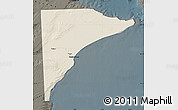 Shaded Relief Map of Rawson, darken