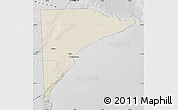 Shaded Relief Map of Rawson, desaturated