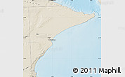 Shaded Relief Map of Rawson