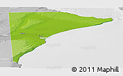 Physical Panoramic Map of Rawson, lighten, desaturated
