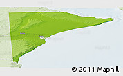 Physical Panoramic Map of Rawson, lighten