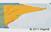 Political Panoramic Map of Rawson, semi-desaturated