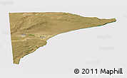 Satellite Panoramic Map of Rawson, cropped outside