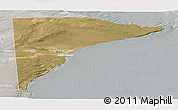 Satellite Panoramic Map of Rawson, lighten, semi-desaturated