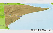 Satellite Panoramic Map of Rawson, physical outside