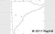 Blank Simple Map of Rawson, cropped outside