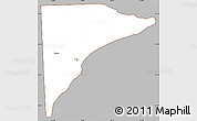 Gray Simple Map of Rawson, cropped outside