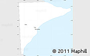 Silver Style Simple Map of Rawson