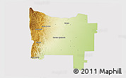 Physical 3D Map of Colon, cropped outside