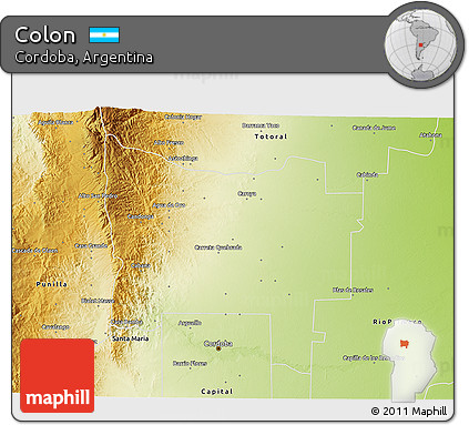 Physical 3D Map of Colon