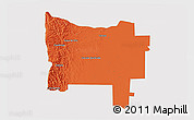 Political 3D Map of Colon, cropped outside