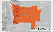 Political 3D Map of Colon, lighten, desaturated
