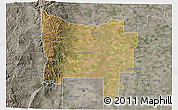 Satellite 3D Map of Colon, semi-desaturated