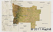 Satellite 3D Map of Colon, shaded relief outside
