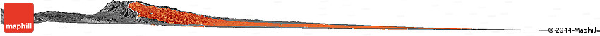 Political Horizon Map of Colon, darken, desaturated