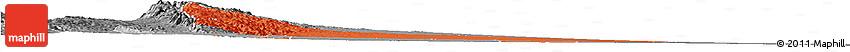 Political Horizon Map of Colon, desaturated