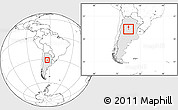 Blank Location Map of Colon, highlighted country, within the entire country