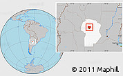 Gray Location Map of Colon, highlighted parent region