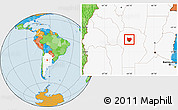 Political Location Map of Colon, highlighted country