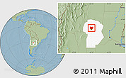 Savanna Style Location Map of Colon, highlighted parent region, hill shading