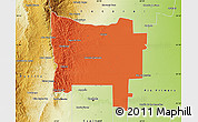 Political Map of Colon, physical outside