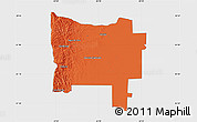 Political Map of Colon, single color outside