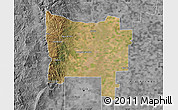 Satellite Map of Colon, desaturated