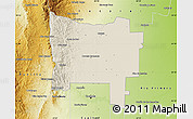 Shaded Relief Map of Colon, physical outside