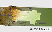 Physical Panoramic Map of Colon, darken