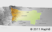 Physical Panoramic Map of Colon, desaturated