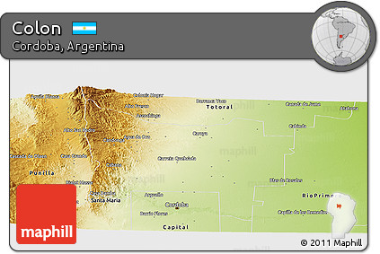Physical Panoramic Map of Colon