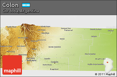 Physical Panoramic Map of Colon