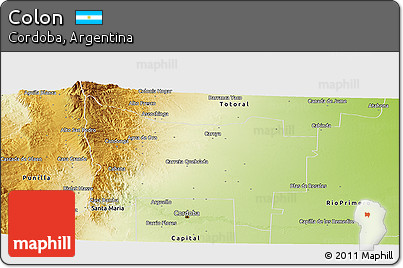 Physical Panoramic Map of Colon