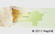 Physical Panoramic Map of Colon, lighten