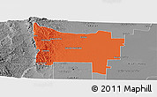 Political Panoramic Map of Colon, desaturated