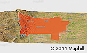 Political Panoramic Map of Colon, satellite outside