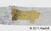 Satellite Panoramic Map of Colon, lighten, desaturated
