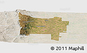 Satellite Panoramic Map of Colon, lighten