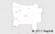 Classic Style Simple Map of Colon, cropped outside