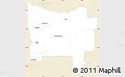 Classic Style Simple Map of Colon, single color outside