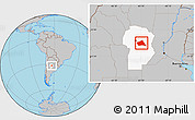 Gray Location Map of Rio Segundo, highlighted parent region
