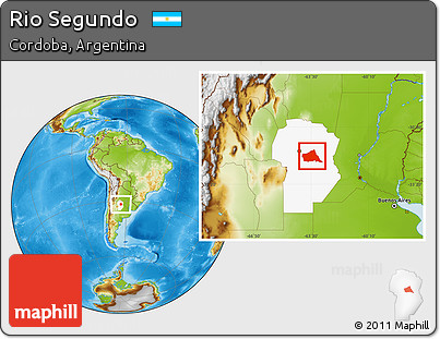 Physical Location Map of Rio Segundo, highlighted parent region