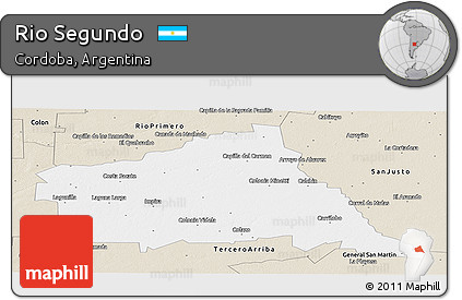 Classic Style Panoramic Map of Rio Segundo
