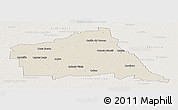 Shaded Relief Panoramic Map of Rio Segundo, lighten