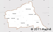 Classic Style Simple Map of Rio Segundo, cropped outside
